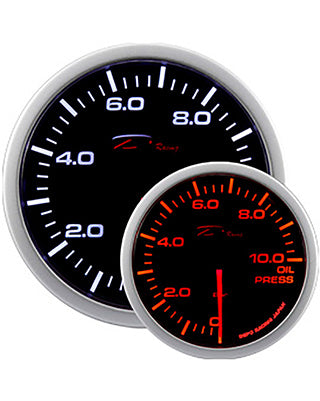 Depo Racing WA Series Oil Pressure Gauge – 52mm (Black)