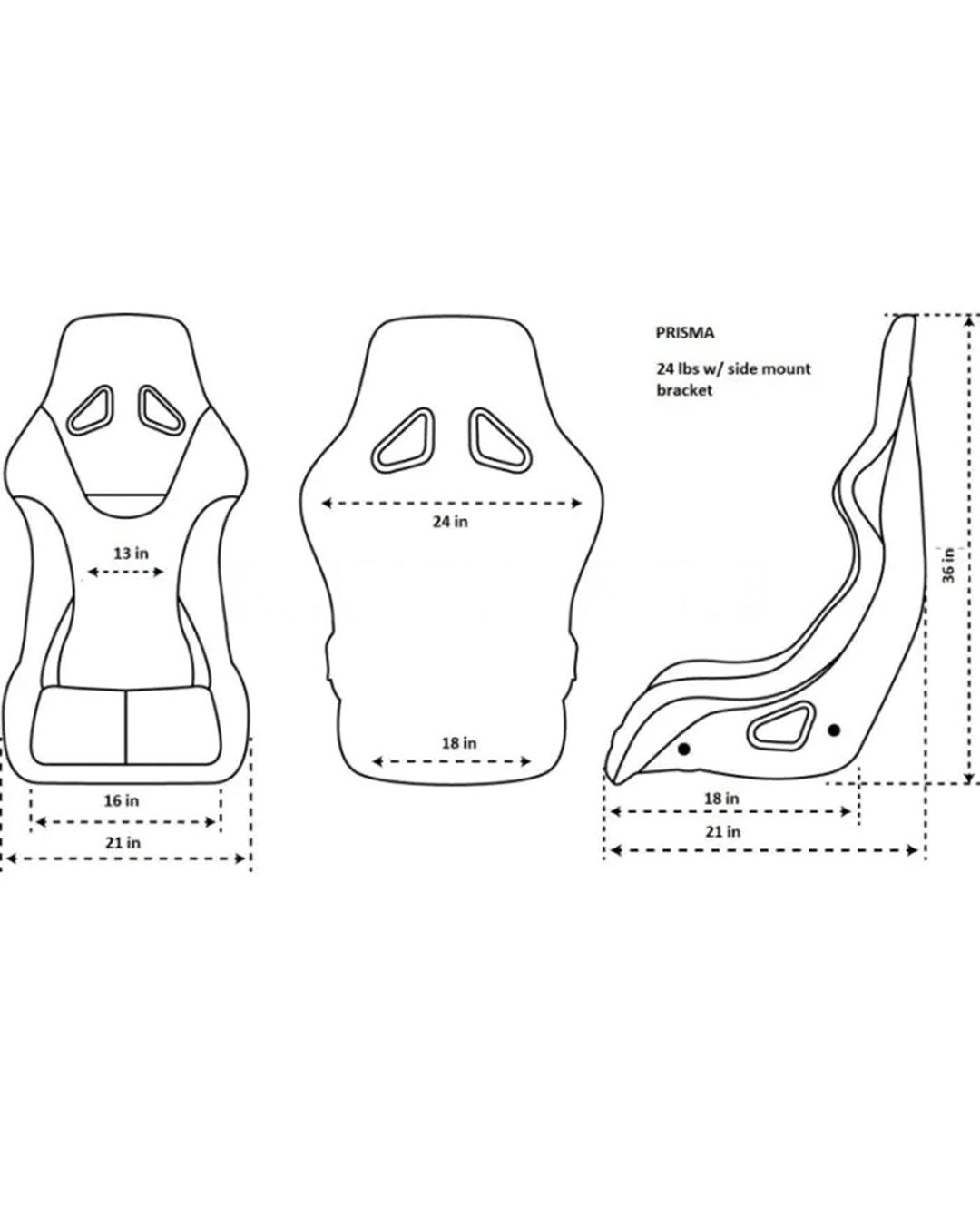 NRG Innovations Bucket Seat – Prisma Pizza Style