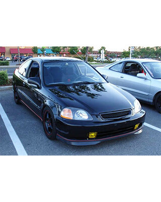 PU Design Front Bumper Lip Type R Style – Black Polyurethane – Honda Civic EK