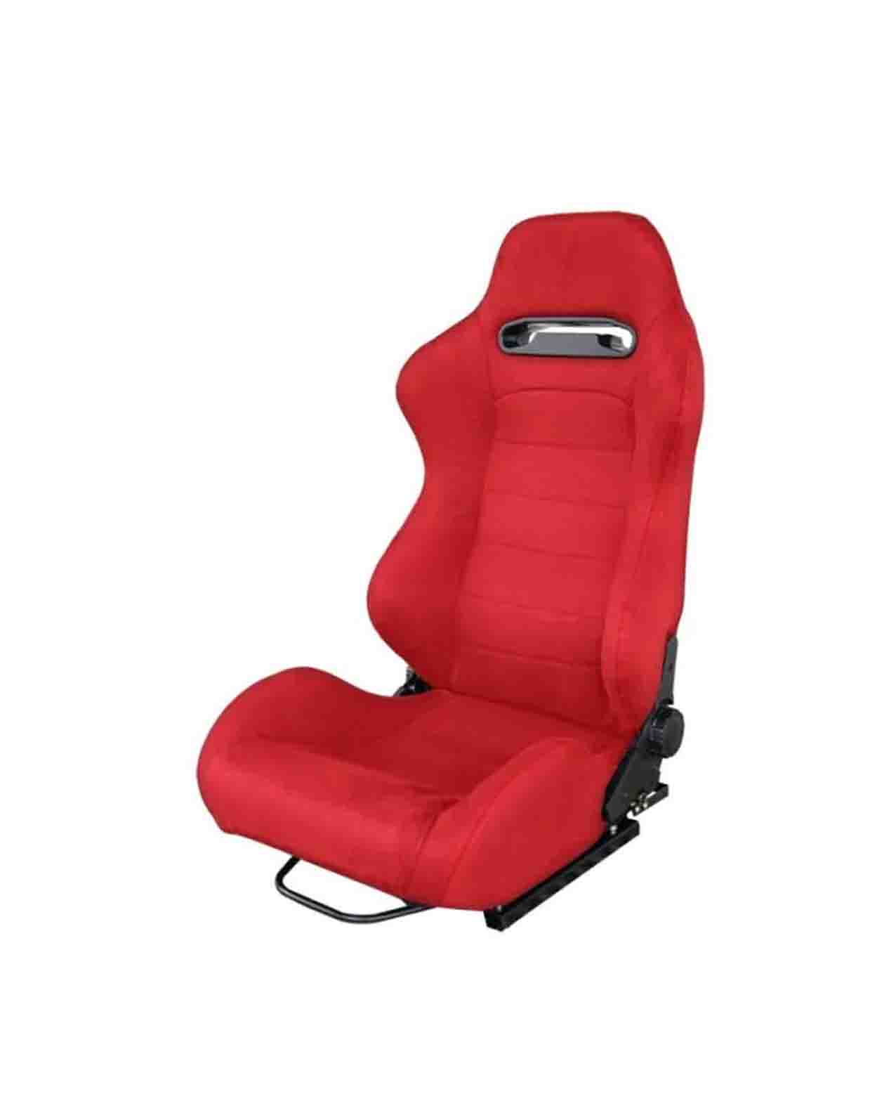 Simoni Racing Adjustable Seat – Type-R Style Red with Red Cross Stitching