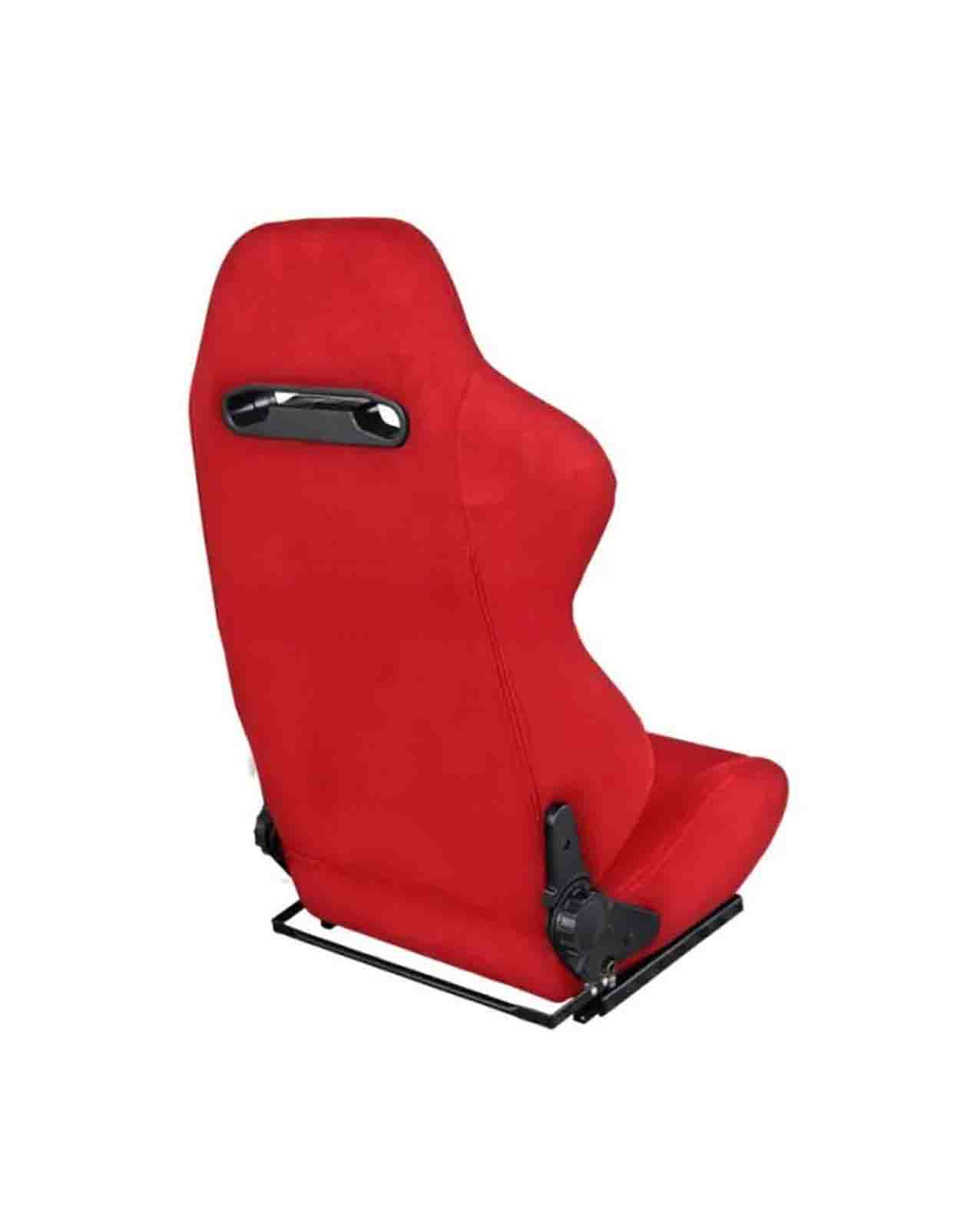 Simoni Racing Adjustable Seat – Type-R Style Red with Red Cross Stitching