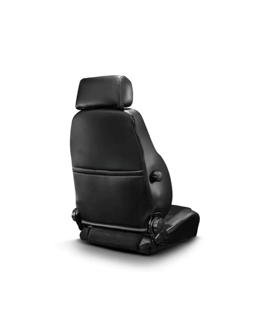 Sparco Adjustable Seat GT Black Cross Stitching Black Synthetic Leather