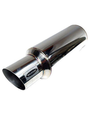 Blox Racing Rear Muffler – Universal Fit – 60.5mm Stainless Steel