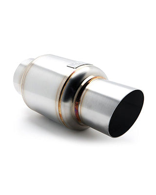 BLOX Racing Mini Race Muffler – 63.5mm Inlet / Stainless Steel