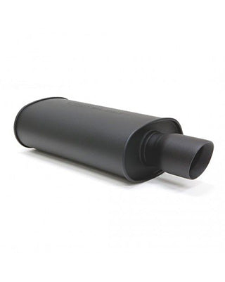 Blox Racing Universal Muffler – Double-Wall Tip Black Stainless Steel