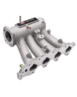 Blox Racing Intake Manifold V3 – Silver Aluminum – Honda Civic / CRX / Del Sol
