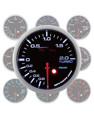 Depo Racing Gauge SKPK Series Black 52mm Vacuum