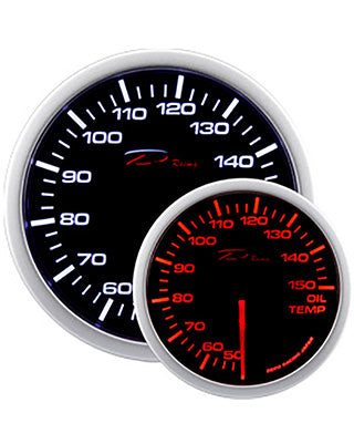 Depo Racing WA Series Oil Temperature Gauge – 52mm (Black)