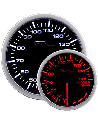 Depo Racing WA Series Water Temperature Gauge – 52mm (Black)