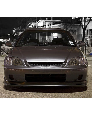 PU Design Front Bumper Lip Mugen Style – Black Polyurethane – Honda Civic