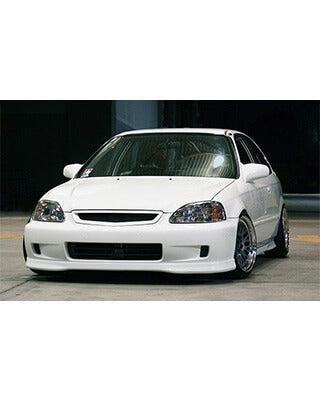 PU Design Front Bumper Lip Type R Style – Black Polyurethane – Honda Civic EK