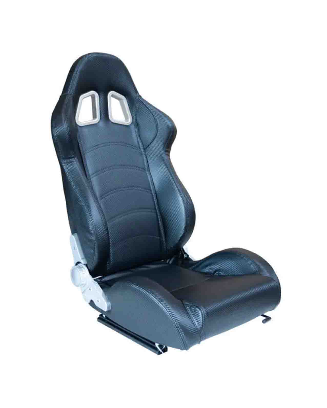 SK-Import Adjustable Seat – DS Style | Black Carbon Synthetic Leather