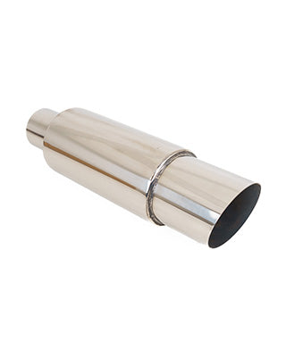 SK-Import Universal Rear Muffler – 63.5mm Inlet – Stainless Steel