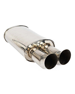 SK-Import Rear Universal Muffler DTM Style Stainless Steel