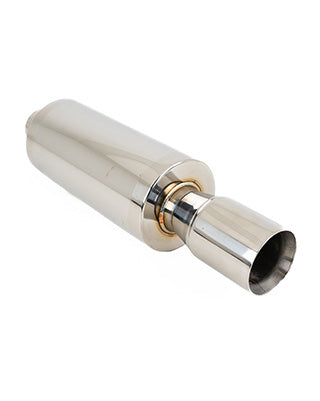 SK-Import Rear Universal Muffler – Double-Wall Tip 63mm Stainless Steel