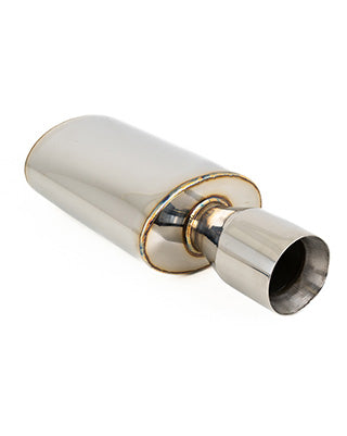 SK-Import Rear Universal Muffler – Double-Wall Tip Stainless Steel