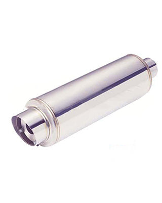 SRS Universal Rear Muffler G50 – Slant Tip Polished Stainless Steel 60.5mm Inlet
