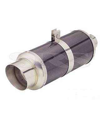SRS Universal Rear Muffler G55 – Carbon Fiber & Stainless Steel 60.5mm Inlet