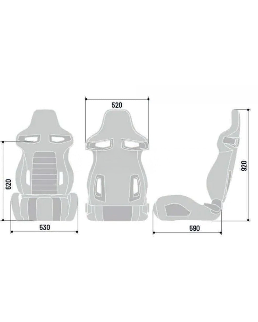 Sparco Adjustable Seat R333 Red Cross Stitching Red Textile